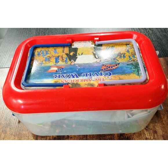 Vtg Awesome Kids American CIVIL WAR Union Confederate Soldiers Figures READ - Picture 3 of 16